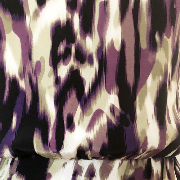 Silk Sheath Animal Print Dress - Picture 3 of 4